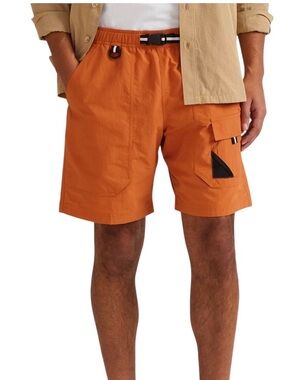 Eddie Bauer Floatilla Shorts Orange M NWT Quick Dry Classic Fit Outdoor Travel